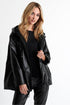 Shan Eva HOODED VEGAN LEATHER JACKET