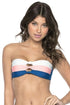 PQ Swim Island Blue Knot Bandeau Bikini Top