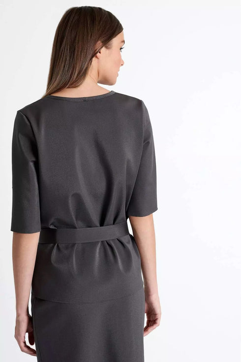 Shan Diana LONG SLEEVE MOCK NECK SHIRT