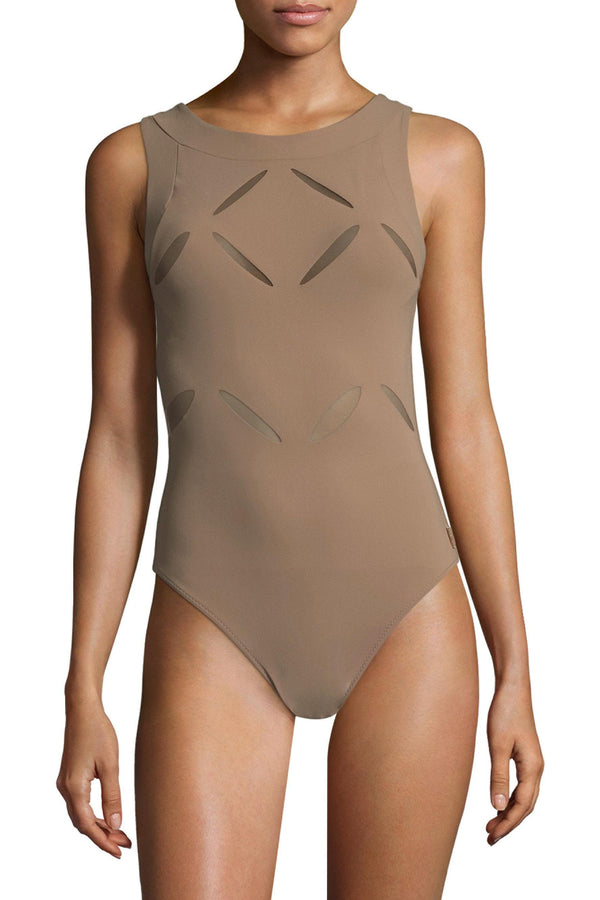 Shan Les Essentiels Boat neckline open back one piece