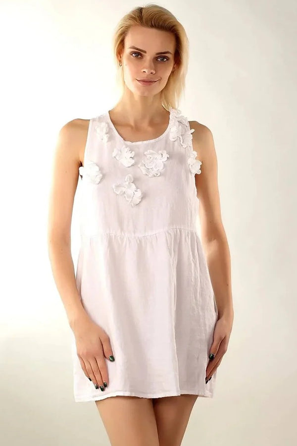 laFABBRICAdelLINO Tank top with petals