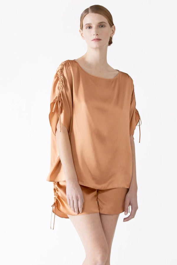 Nk Imode Sierra Gathered Short Tee Silk Pj Set