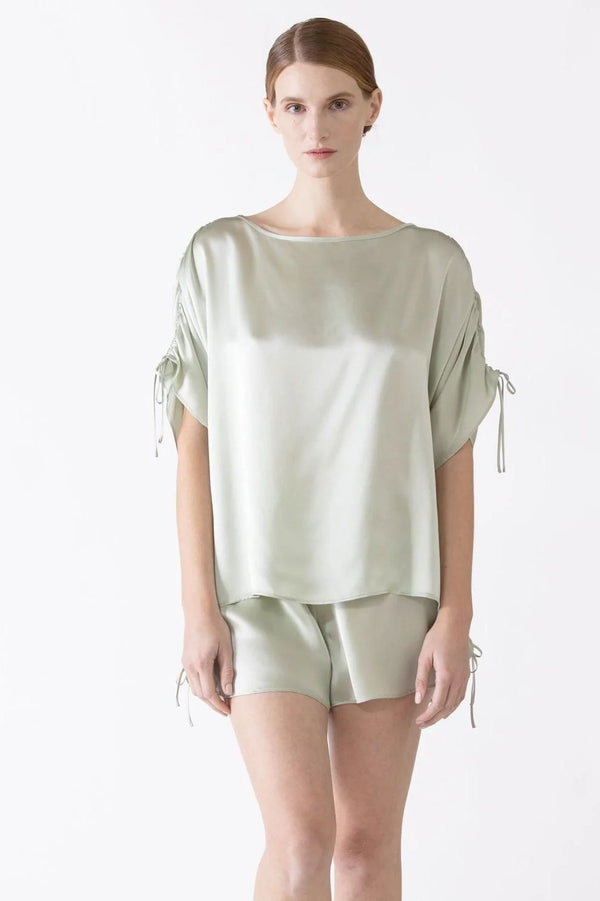 Nk Imode Sierra Gathered Short Tee Silk Pj Set