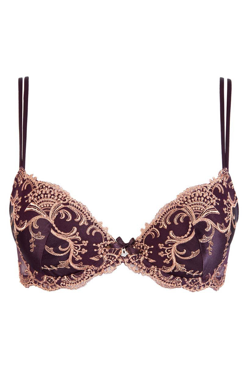 Splendeur Soie Silk Contour Bra in Vanille - For Her from The Luxe