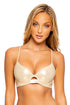 Luli Fama Gold Dipped Underwire Top