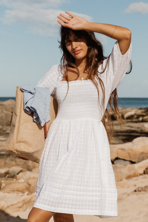 Koy Resort Riviera Smocked Mini Dress