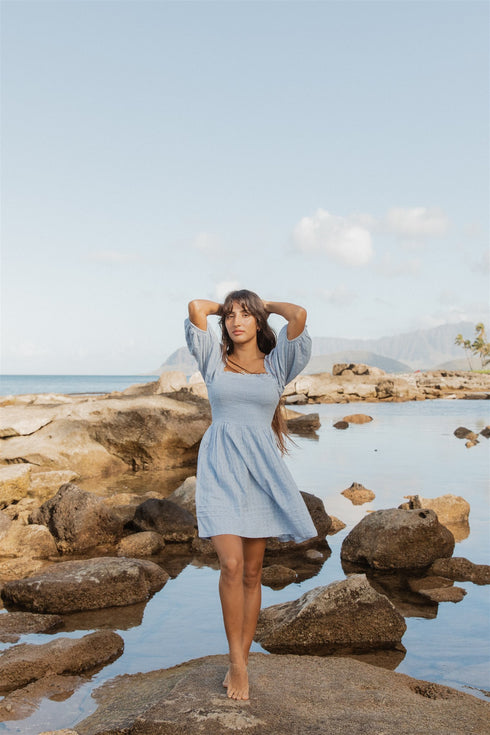 Koy Resort Riviera Smocked Mini Dress