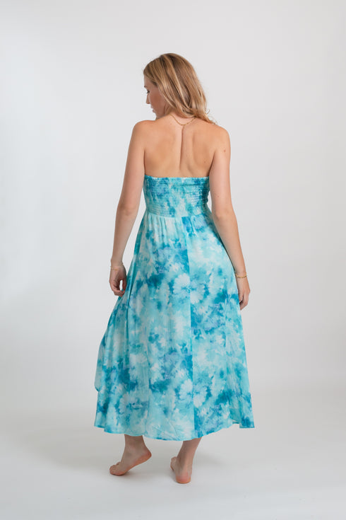 Koy Resort Aquarella Cnvrtbl Bndeau Dress