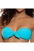 Luli Fama Beach Fuzz Knot Bow Bandeau Top