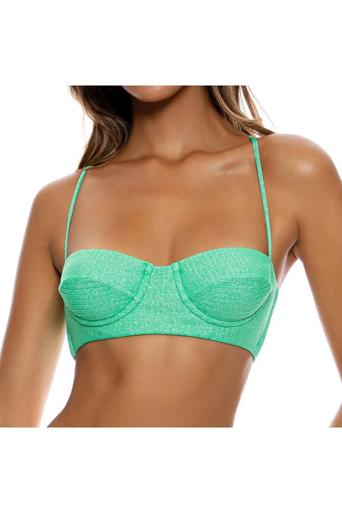 Luli Fama Starlight Square Neck Balconette Top