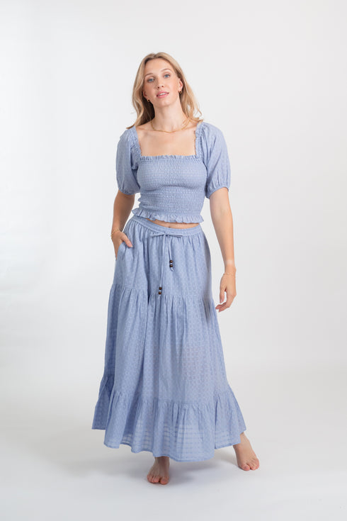 Koy Resort Riviera Long Tiered Skirt