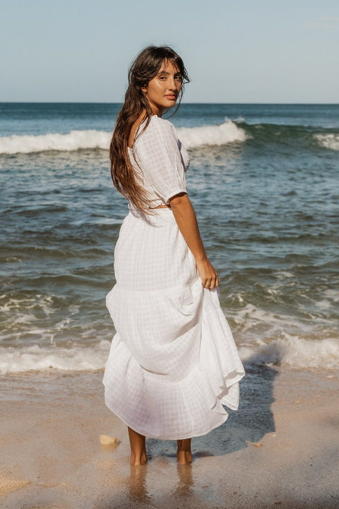 Koy Resort Riviera Smocked Crop Top