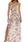 Luli Fama Il Mare Bandeau Ring Cut Out Dress