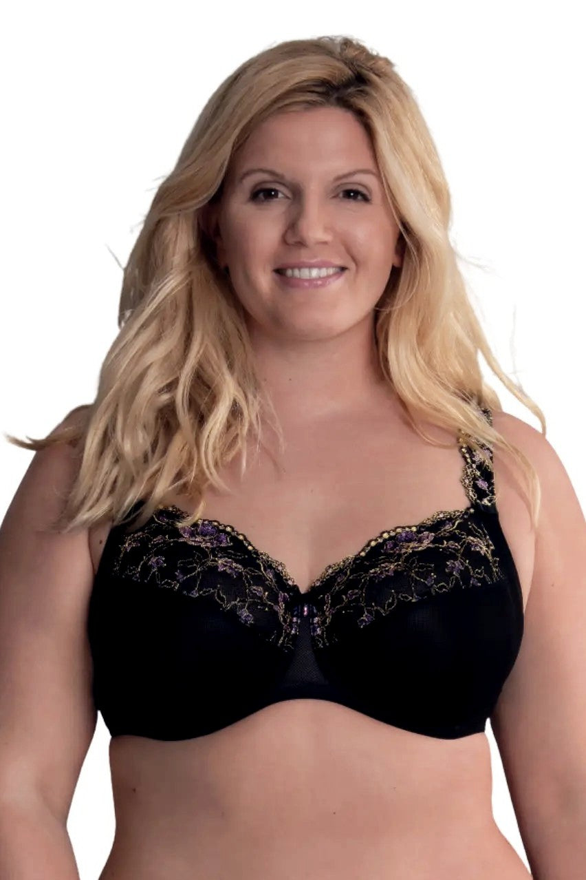 Rosa Faia Colette Underwired Bra 001 BLACK buy for the best price CAD$  130.00 - Canada and U.S. delivery – Bralissimo