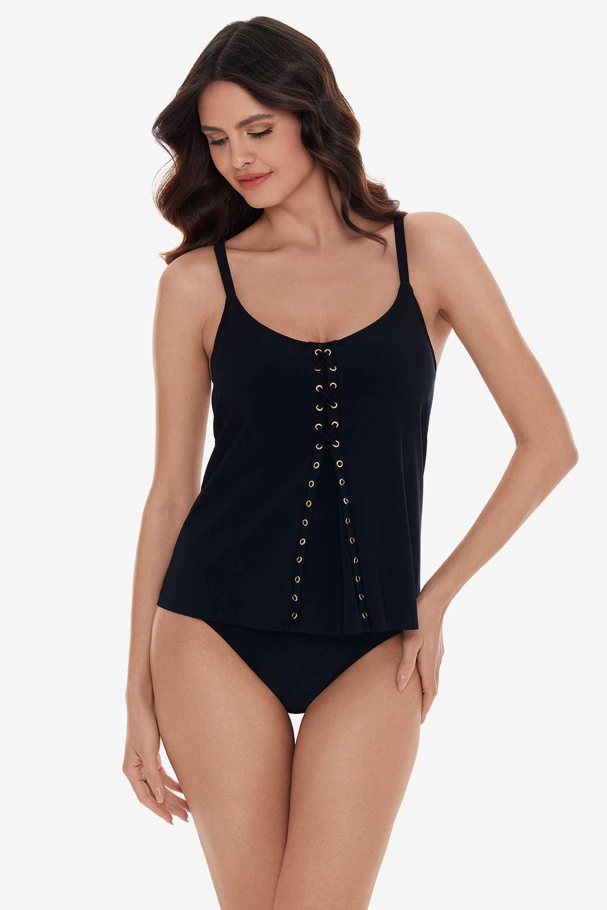 Magicsuit by Miraclesuit Solid Taylor Underwire Racerback Tankini Top at
