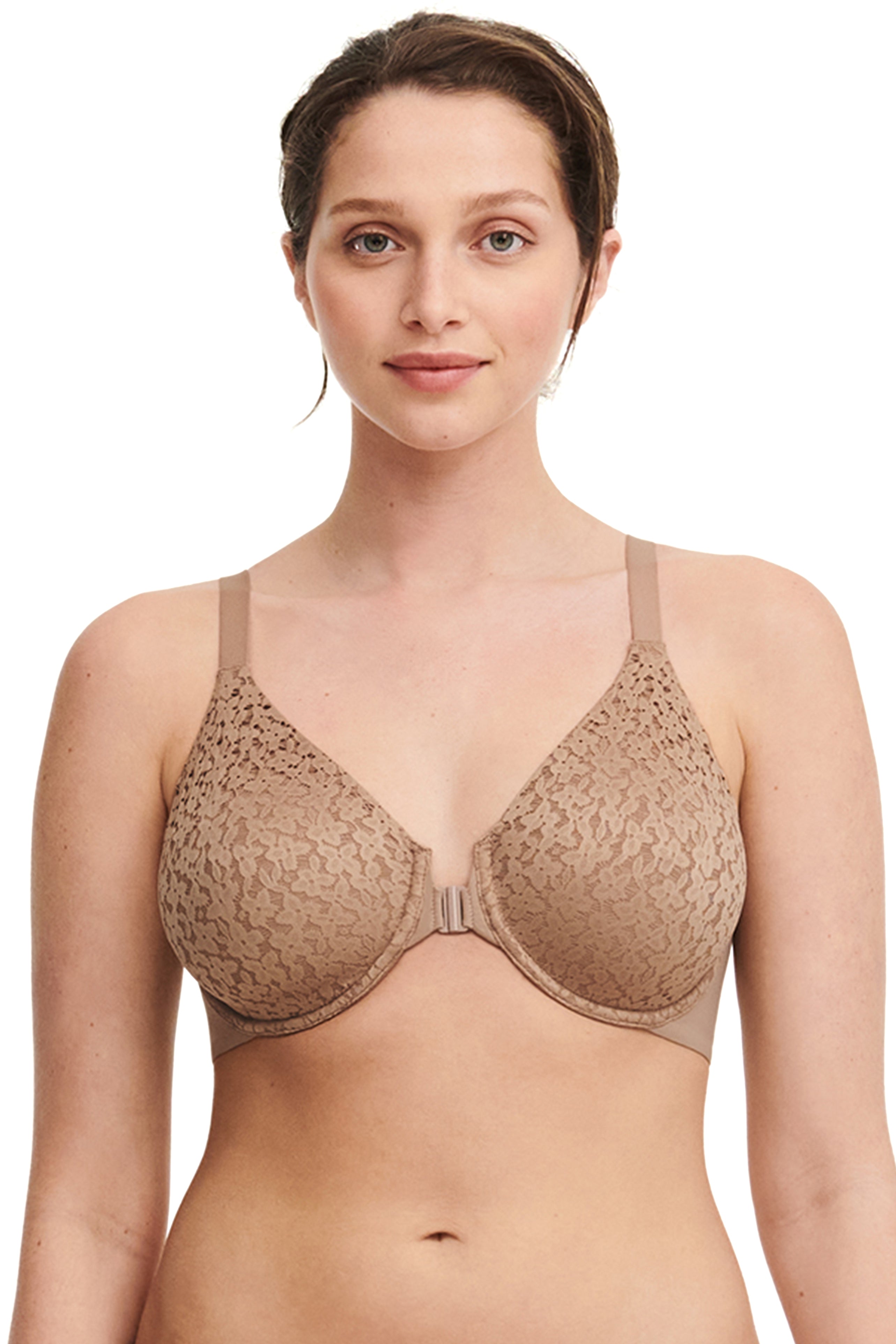 840b4 Just My Size 1107 Front Close Wirefree Bra 40d Beige for