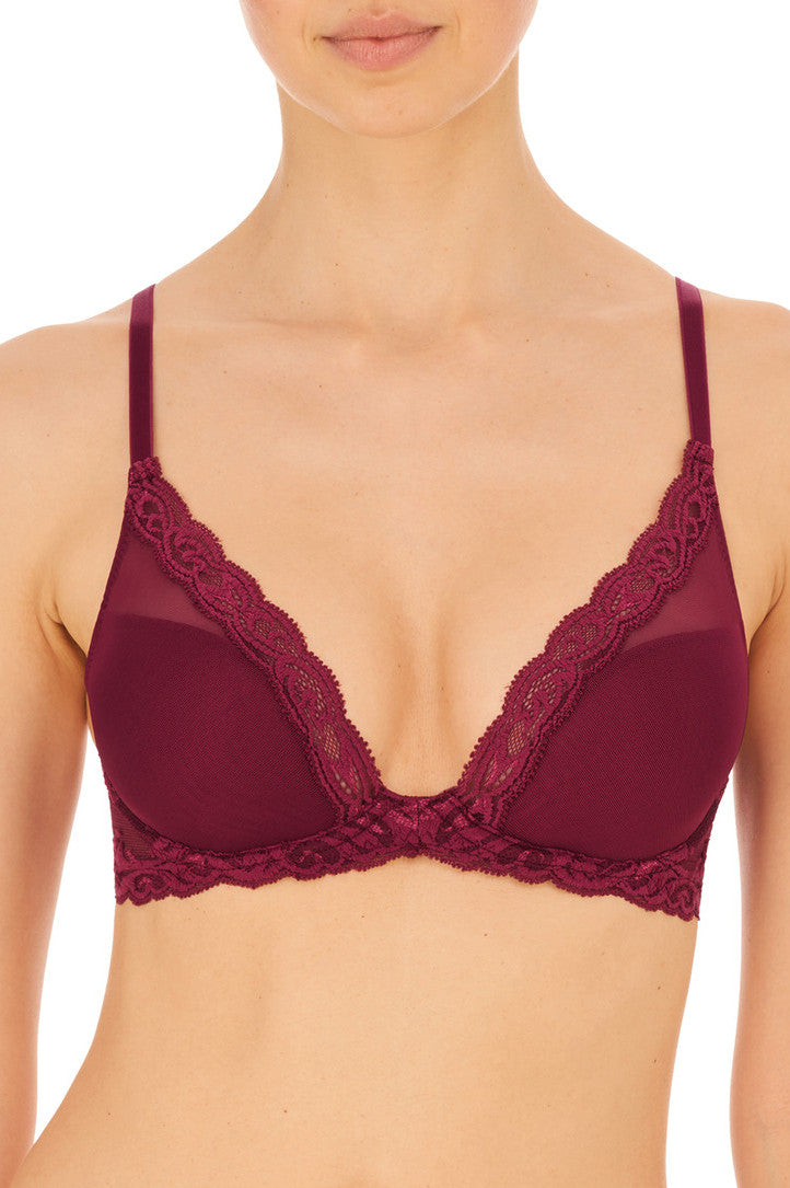 Natori Feathers Contour Plunge Bra, Cinnamon, 30A 