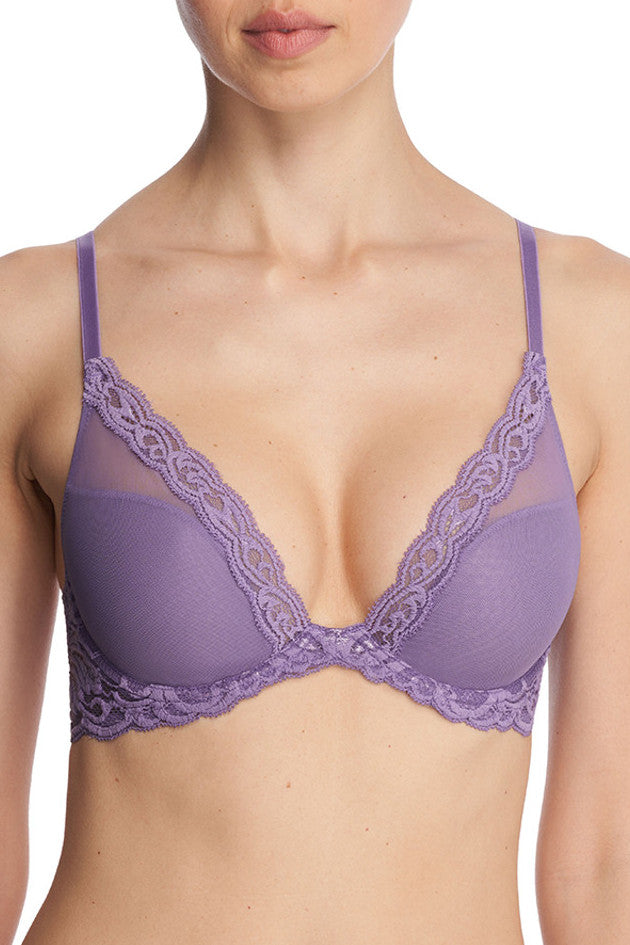 Natori Feathers Plunge Bra - 32D Purple Size undefined - $32 New With Tags  - From Marissa