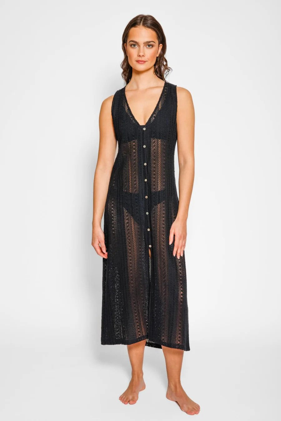 strapless open back dress Miami Midi Dress