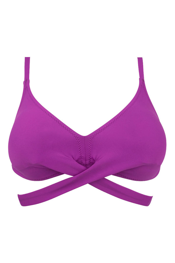 Antigel Swimwear by Lise Charmel - L'Artisane Antigel Wireless Halterneck Swimsuit Bleu Ceramic main image 1