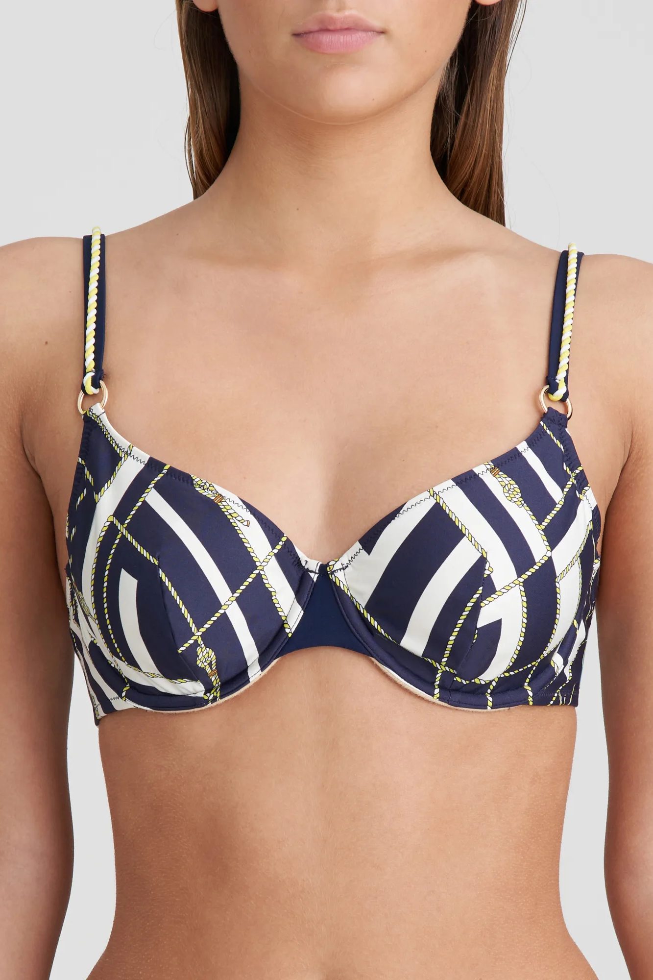 Buy Erotissch Women Blue Solid Swim Bikini Bra Online