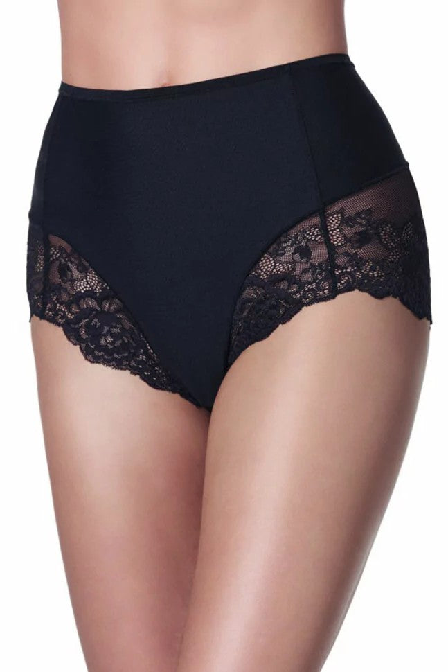 Janira Magic Band Culotte Haute Gainante – Dentelle Florale Élégante, Confort Invisible, Taille Haute Sculptante