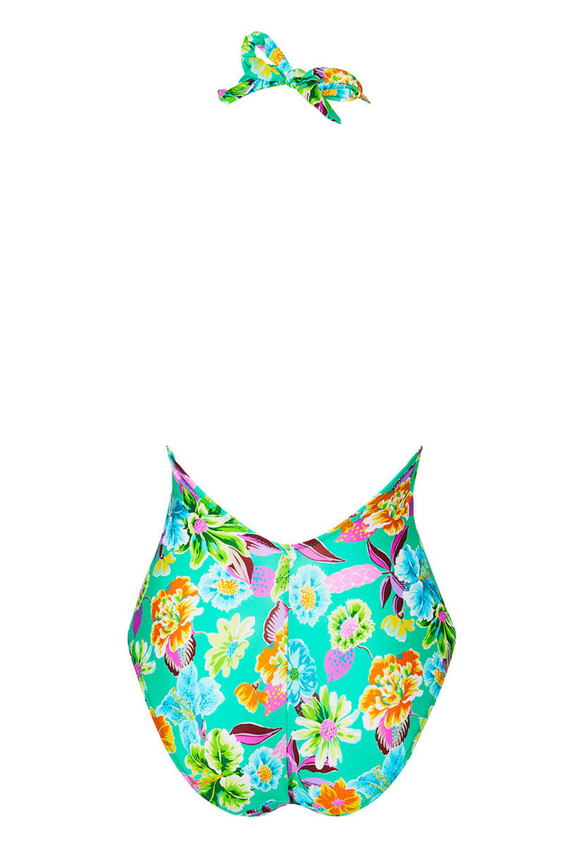 Antigel 70B La Feminissima Non Wire Halter Swimsuit 1545 VE/VERT ...