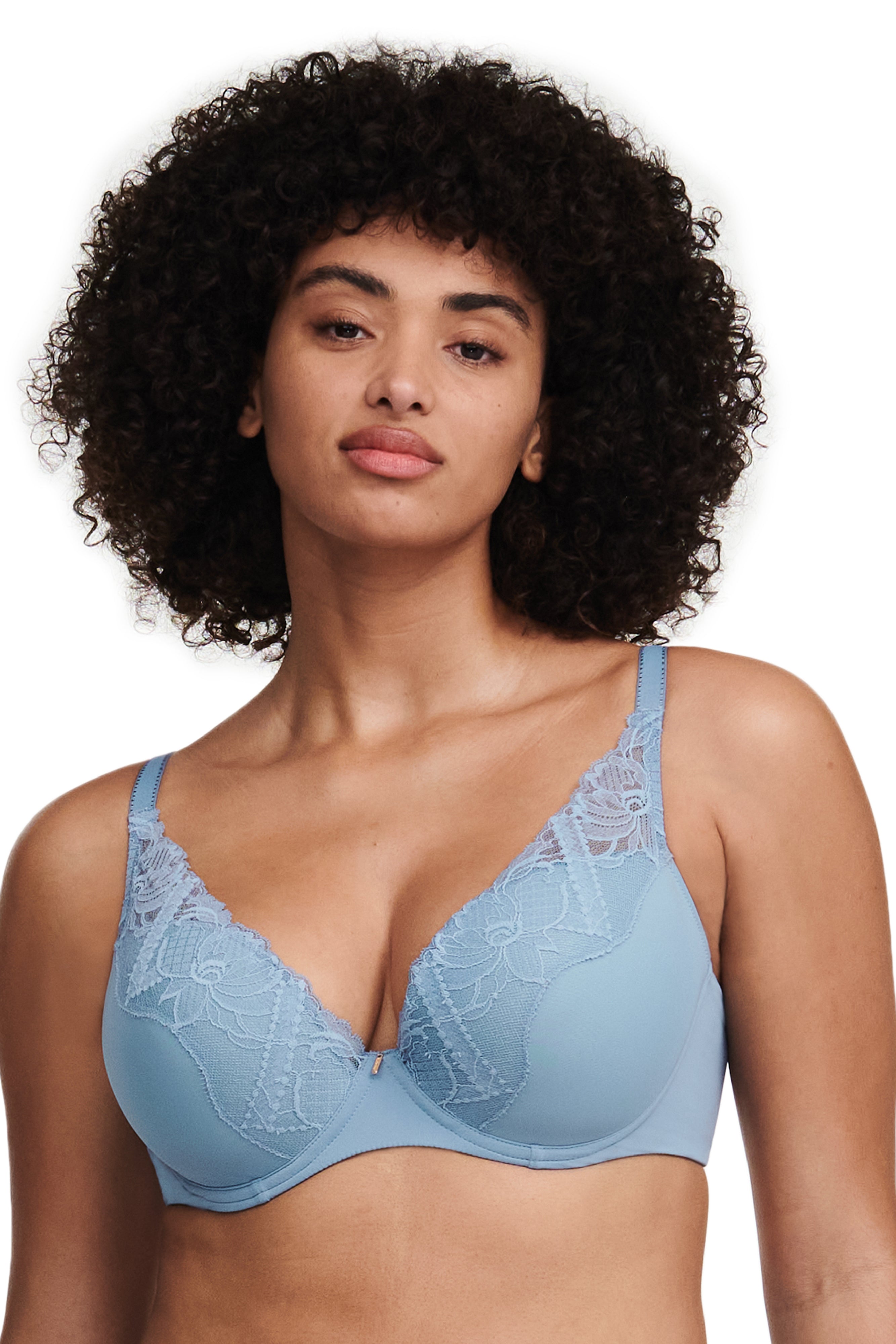  Chantelle C Ideal Space Mousse Plunge T-Shirt Bra (1951)  36H/Pink Lemonade : Clothing, Shoes & Jewelry