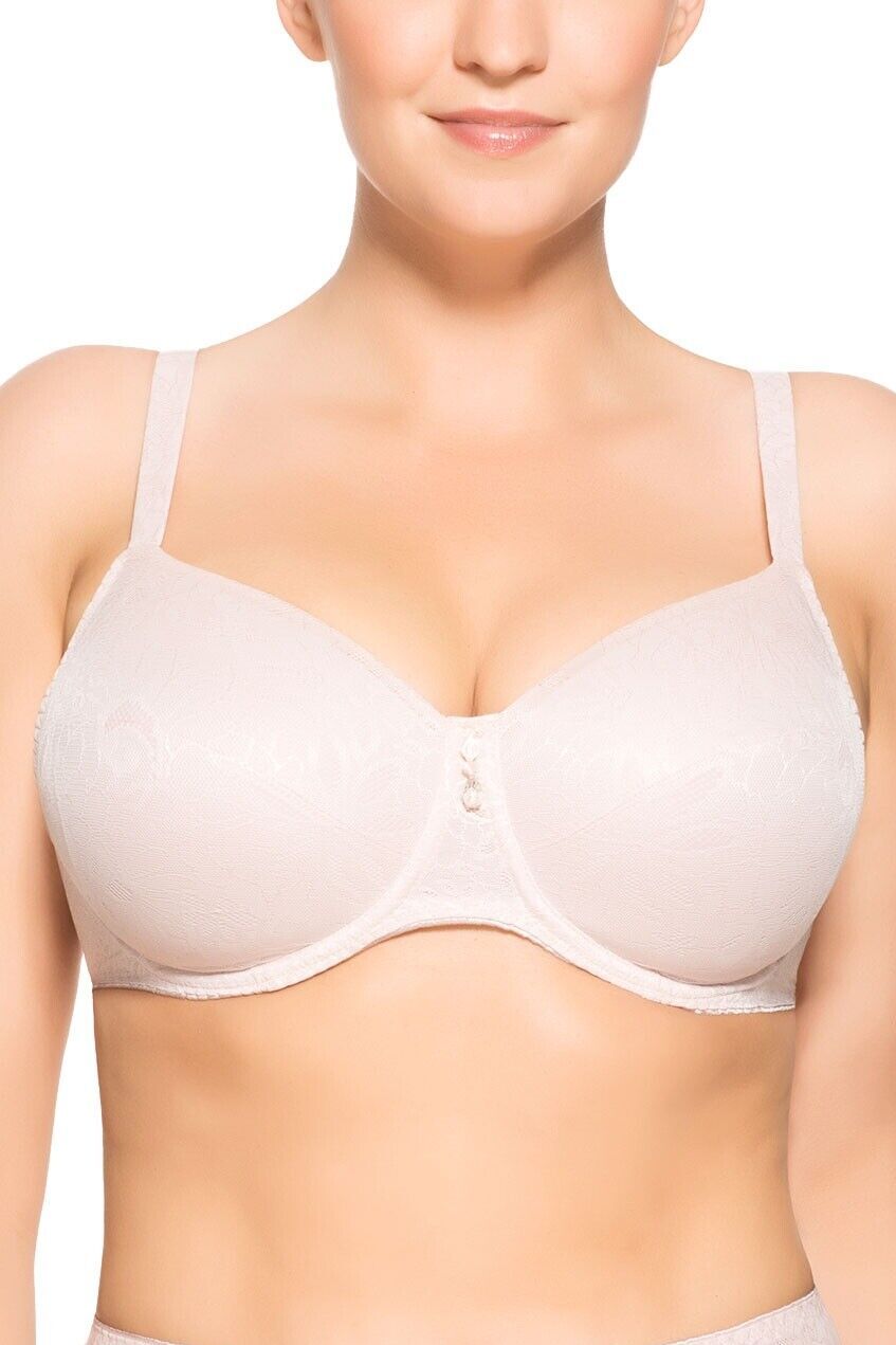 Ulla Women's Underwired Bra 3623 - Ella Collection Full Figure Support With Embroidery-1185929