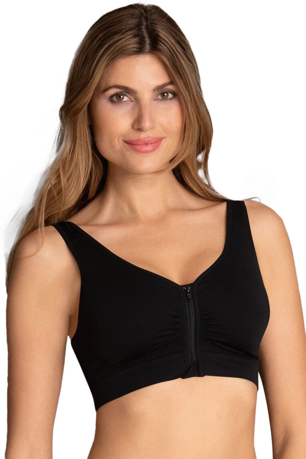 Anita Lynn Post Mastectomy Front Zip Bra 001 BLACK buy for the best price  CAD$ 75.00 - Canada and U.S. delivery – Bralissimo