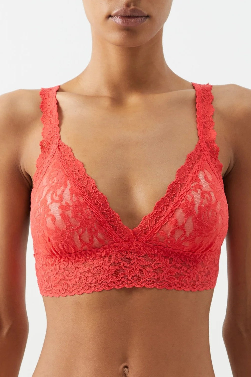 Hanky Panky Signature Lace Crossover Bralette NEON CORAL buy for