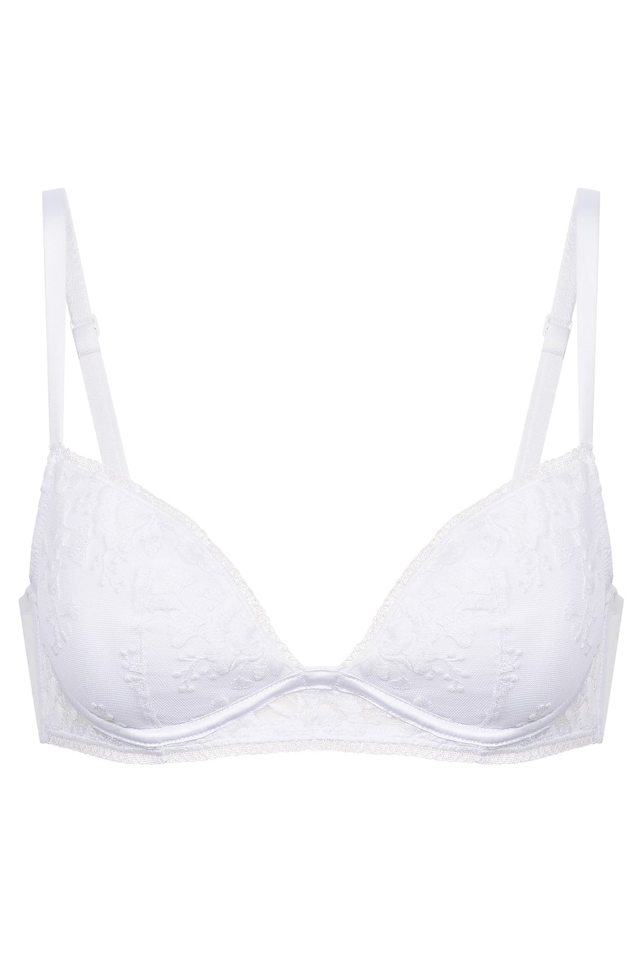 Simone Perele Half Cup Bra - Orphee - Black , White – GoodNight