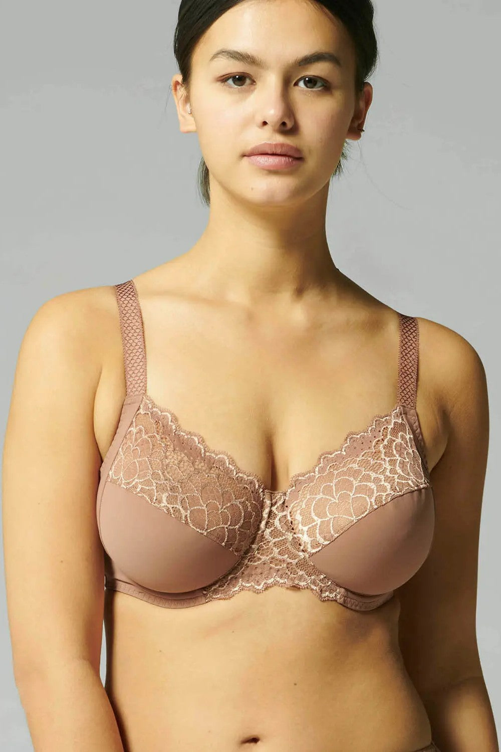 Simone Perele 12a Caresse Full Cup Support Bra COCO BROWN buy for