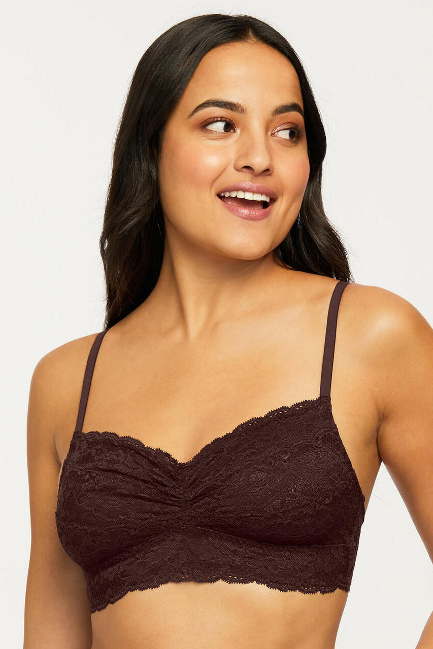 Montelle The Essentials Cup-Sized Lace Bralette SWEET RED buy for
