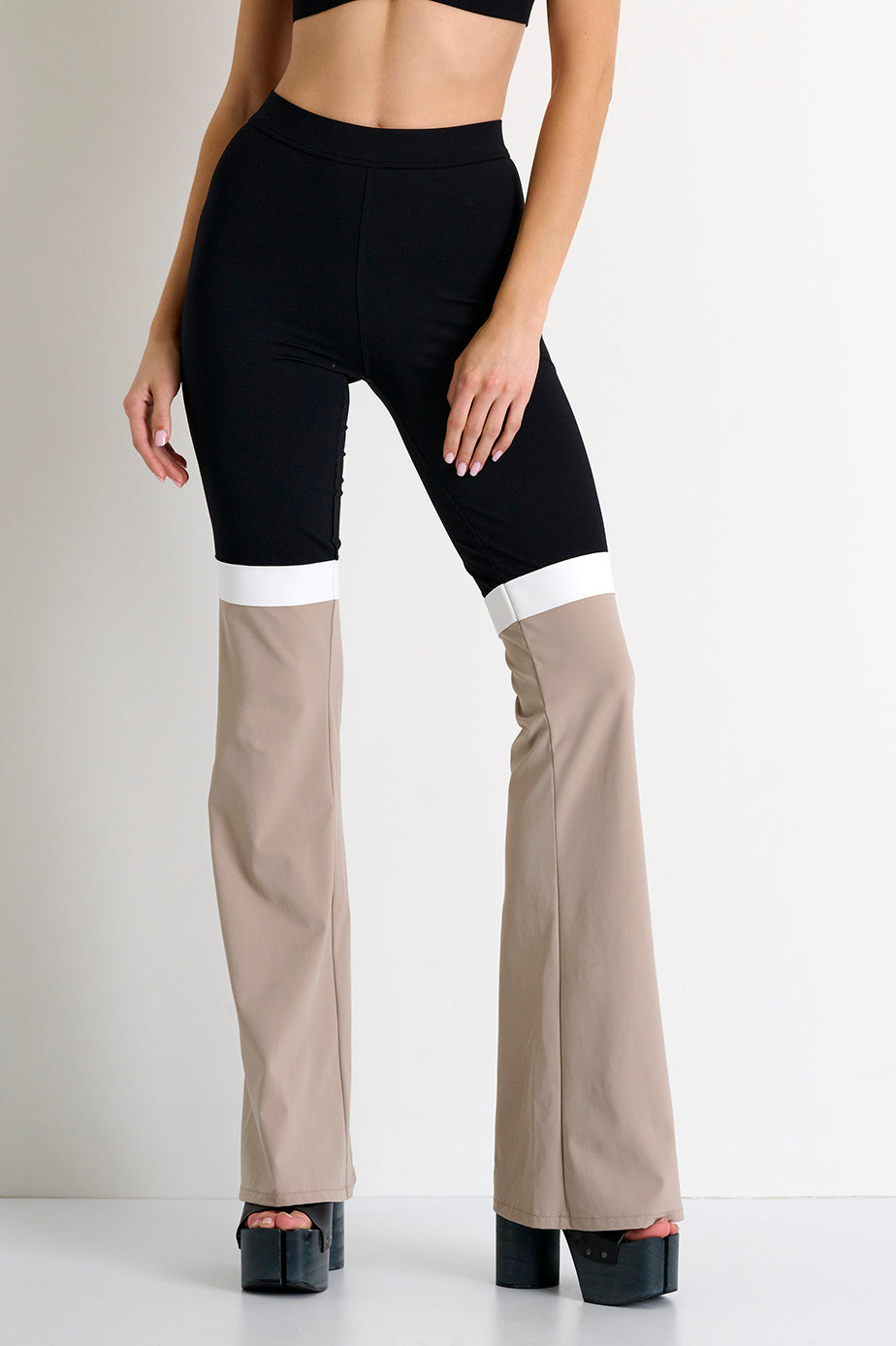 Entyinea Women's Flare Jeans Casual Plus Szie High Waisted Stretchy Denim  Pants Grey XL 