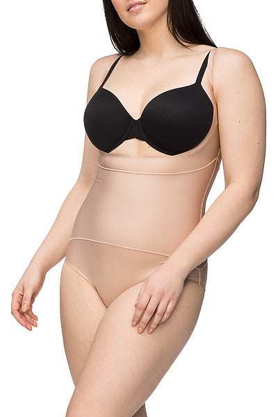 Body By Nancy Ganz Women's Body Sculpt High Waisted Shaping Brief - Cameo