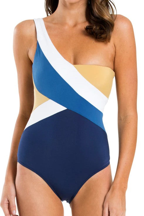 Jets Swimwear, Capri Stripe Tank Swimsuit
