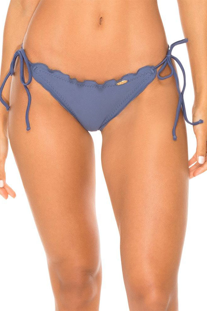 Sinfully Rich Cosita Buena Wavey Brazilian Tie Side Ruched Back Bottom, Luli Fama