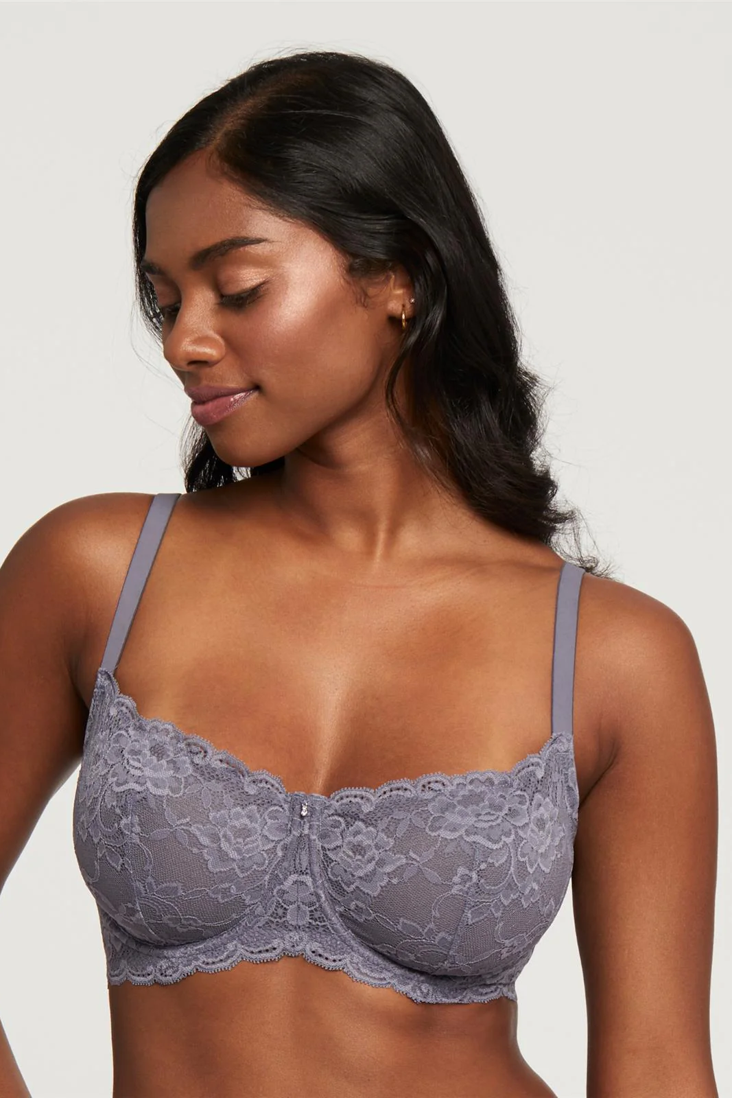Montelle The Essentials Flirt Demi Lace Bra CRYSTAL GREY buy for the best  price CAD$ 68.00 - Canada and U.S. delivery – Bralissimo