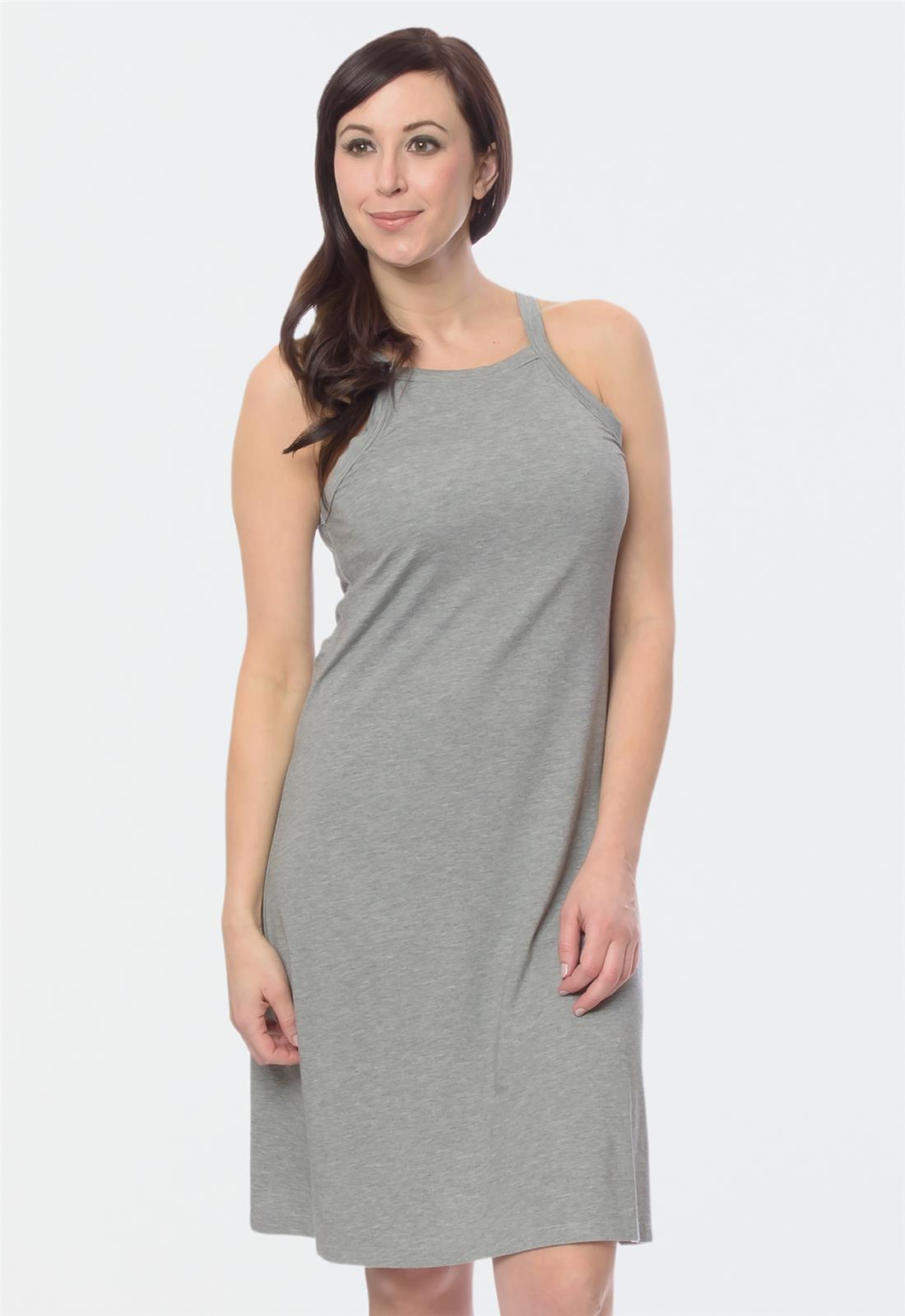Lusome Luxe Bianca Nightgown (With Inner Shelf Bra) LIGHT SHADOW