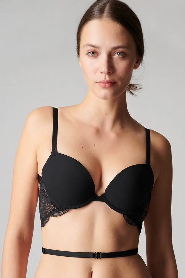 ShopOlica Transparent Strap Bra Women Push-up Lightly Padded Bra - Buy  Black ShopOlica Transparent Strap Bra Women Push-up Lightly Padded Bra  Online at Best Prices in India