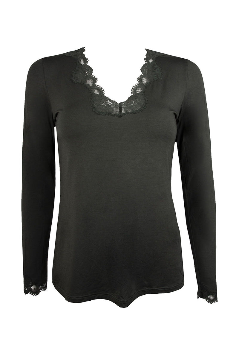 ANTIGEL LISE CHARMEL T-SHIRT MANCHE LONGUE TAILLE 1 DENTELLE AU COEUR REFELC4850 ANTIGEL LISE CHARMEL T-SHIRT MANCHE LONGUE TAILLE 1 DENTELLE AU COEUR REFELC4850