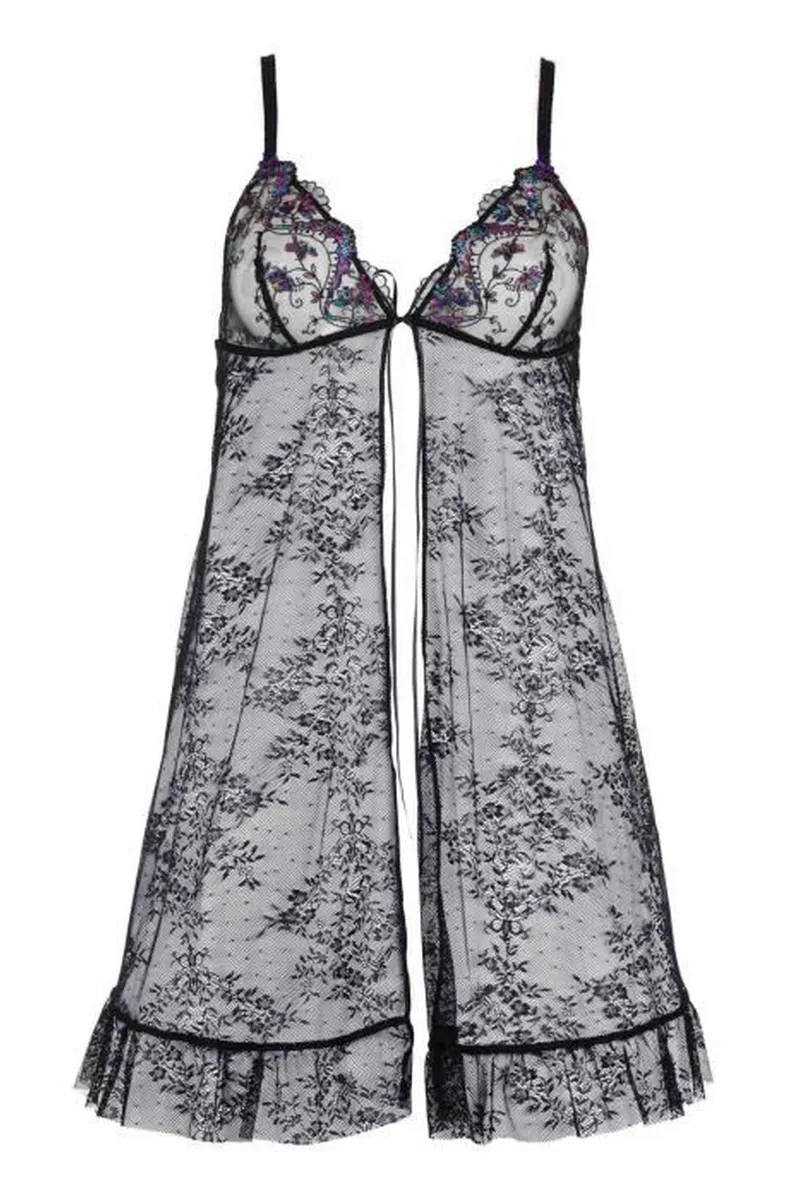 Silk Nuisette Longue Femme Dentelle Nuisette Longue Grande Taille