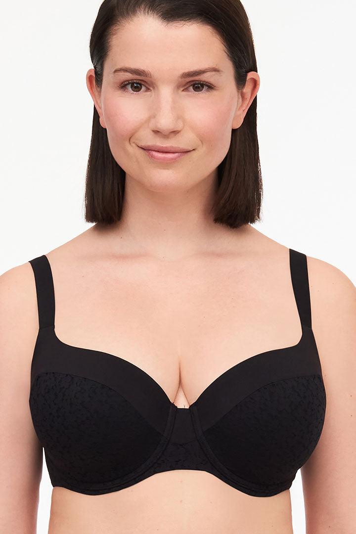 Chantelle Norah Underwired Covering Bra 011 BLACK buy for the best