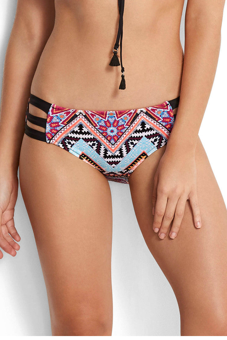 Seafolly Seaside Soiree Wide Side Retro Bottom In Thyme – Sandpipers