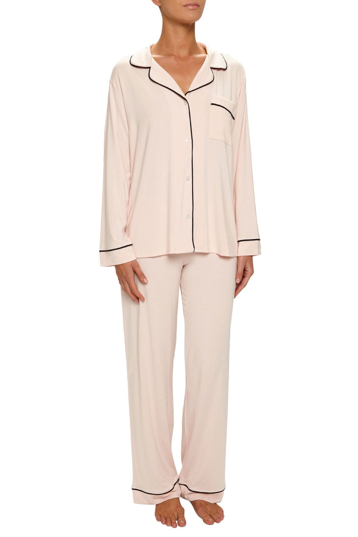 Eberjey Gisele The Long Pj Set SORBET PINK/BLACK buy for the best price  CAD$ 206.00 - Canada and U.S. delivery – Bralissimo