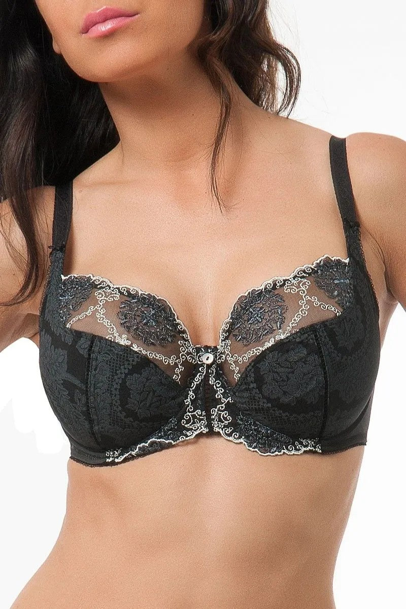 Empreinte Lilly Rose Bra Low-necked BLACK buy for the best price CAD$  222.00 - Canada and U.S. delivery – Bralissimo